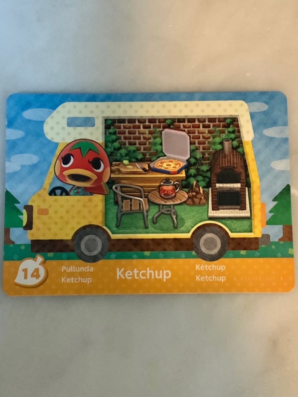 Ketchup 14 Animal Crossing Welcome Home Amiibo card RV series mint unscanned